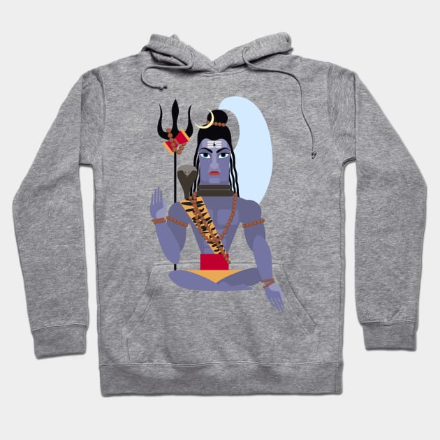 lord Shiva Hoodie by Olga Berlet